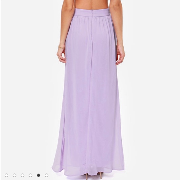 Lulu’s Rooftop Garden Maxi Dress in Lavender - Picture 5 of 5